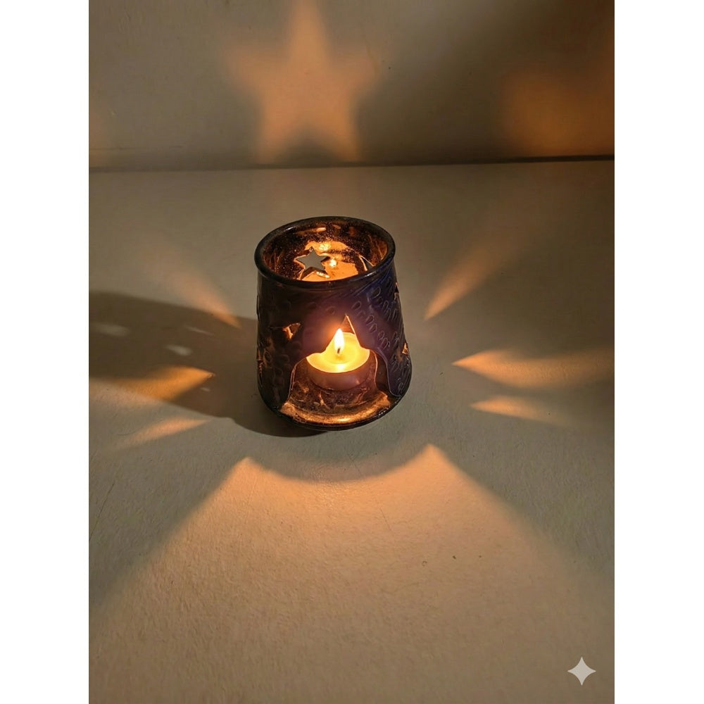 Photophore artisanal décoratif – Ambiance chaleureuse