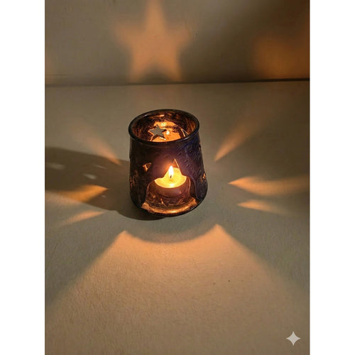 Photophore artisanal décoratif – Ambiance chaleureuse